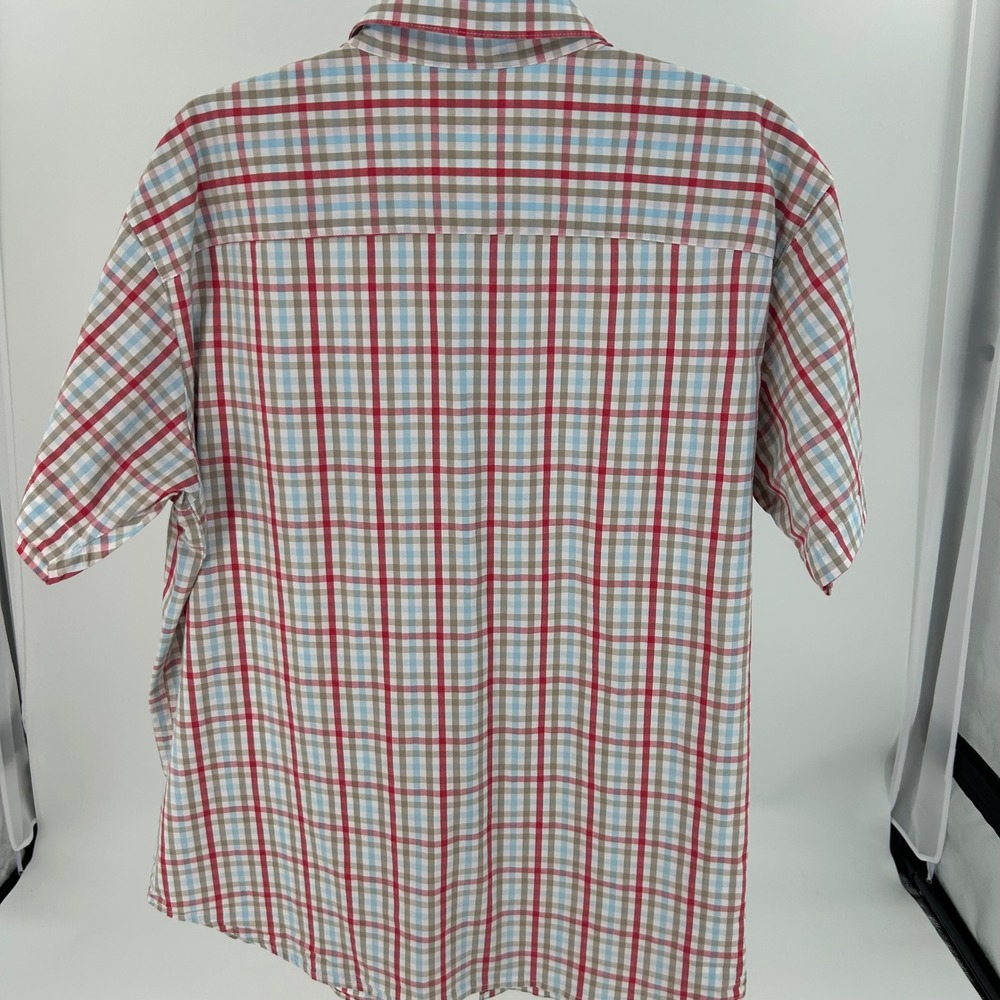 Columbia Mens Plaid Short Sleeve Button Down Shirt XL AM9132 Regular Fit - Picture 3 of 9